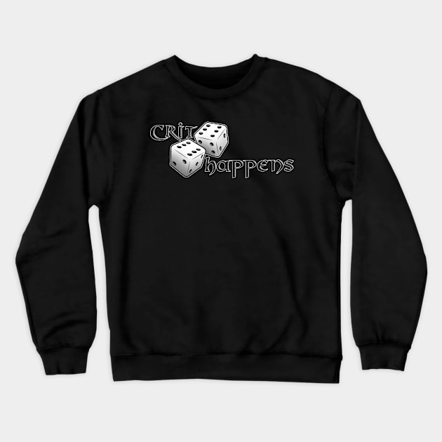 Crit Happens Crewneck Sweatshirt by StarkContrastDesigns